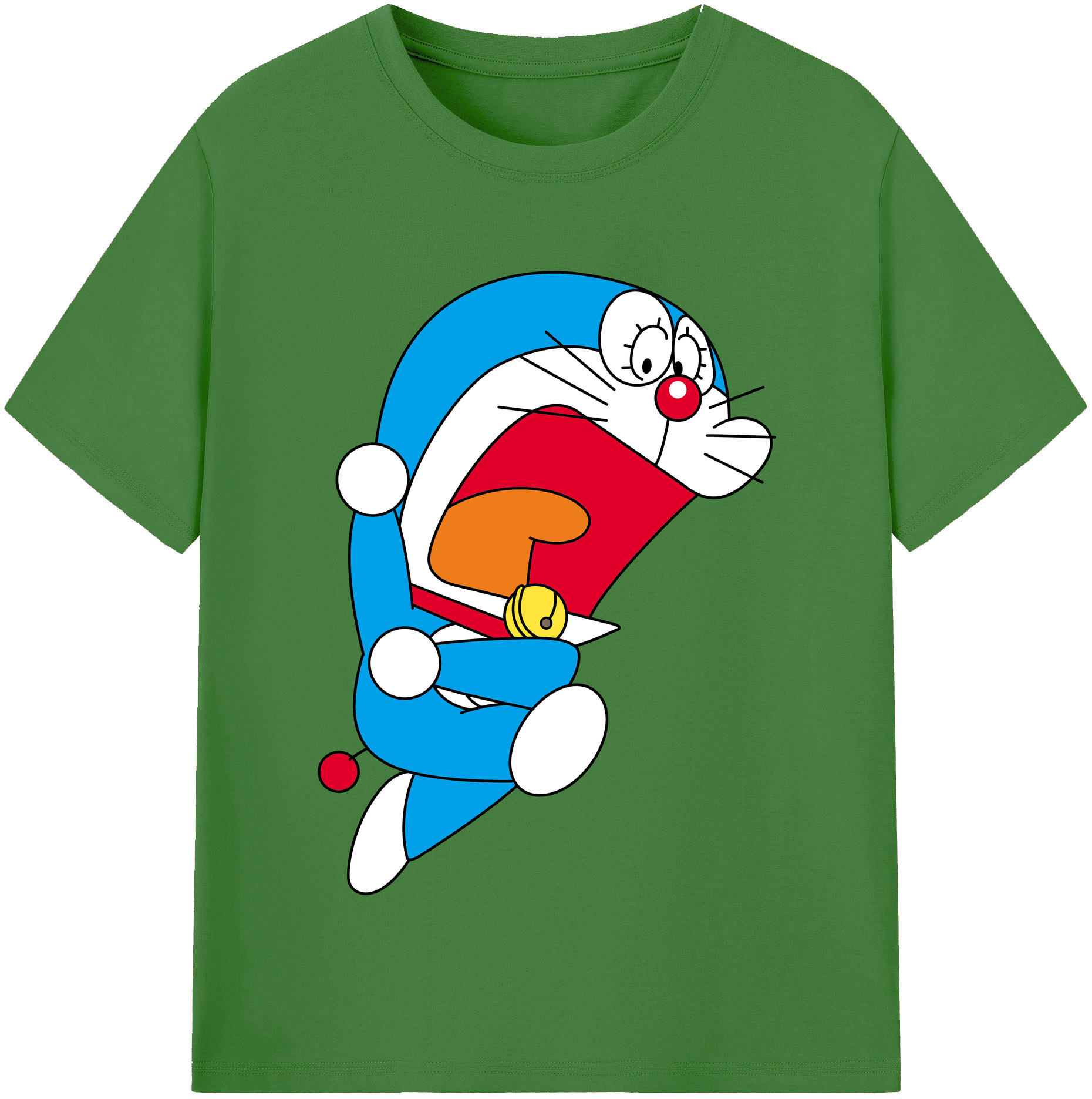 （画像用） ドラえもん Doraemon レディースカジュアルプリントTシャツ（綿100％）